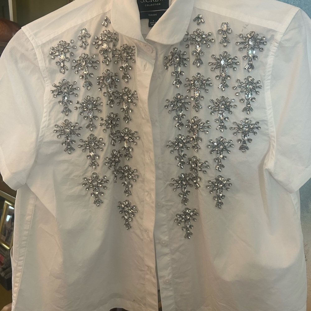 J Crew Embellished shirt
